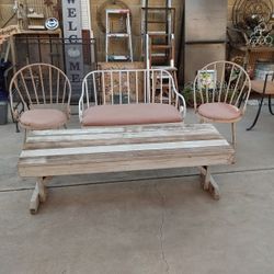 White Wood Bench / Coffee Table - $50