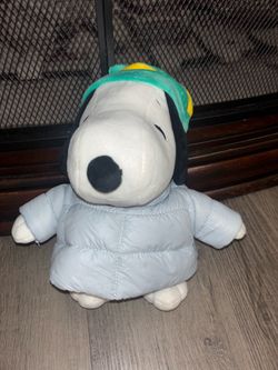 Snoopy Plush in Puffer Jacket and Hat