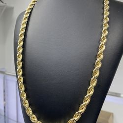 10k Gold Rope Chain 