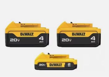 DEWALT 20V MAX Lithium-Ion 4.0Ah, 2Ah Battery (3 -Pack) DCB243-3