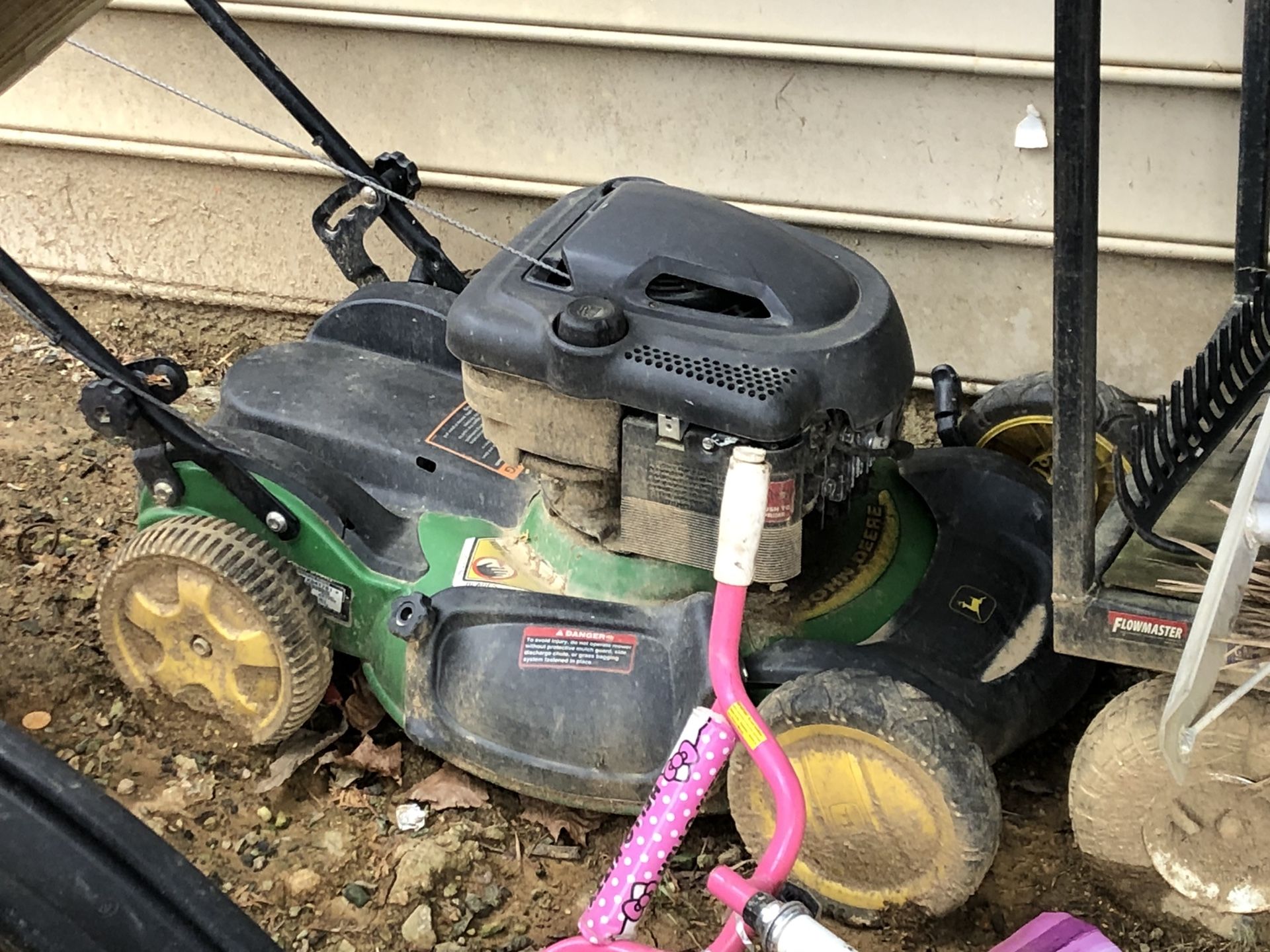 John Deere self propel push mower