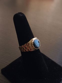 14K onyx OG ring