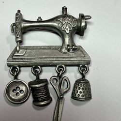 Stamped Vintage Brooch 
