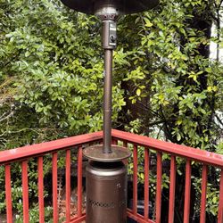 Patio Heater Bronze Living Accents 40,000 BTU + Propane Tank