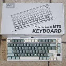 ROYAL KLUDGE M75 Wireless Mechanical Keyboard 2.4Ghz/BT5.1/USB-C Gaming Keyboard