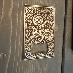 Credit card size bottle opener