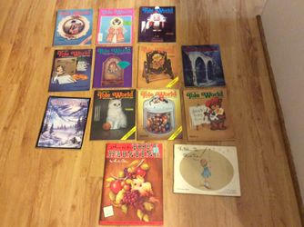 Lot of 13 vintage tole painting books make me a offer