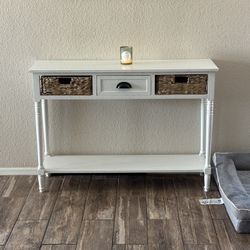 White Entry Table