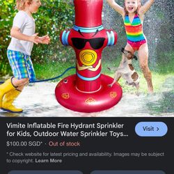 Vimite inflatable fire hydrant sprinkler New