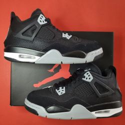 Jordan 4 Black Canvas