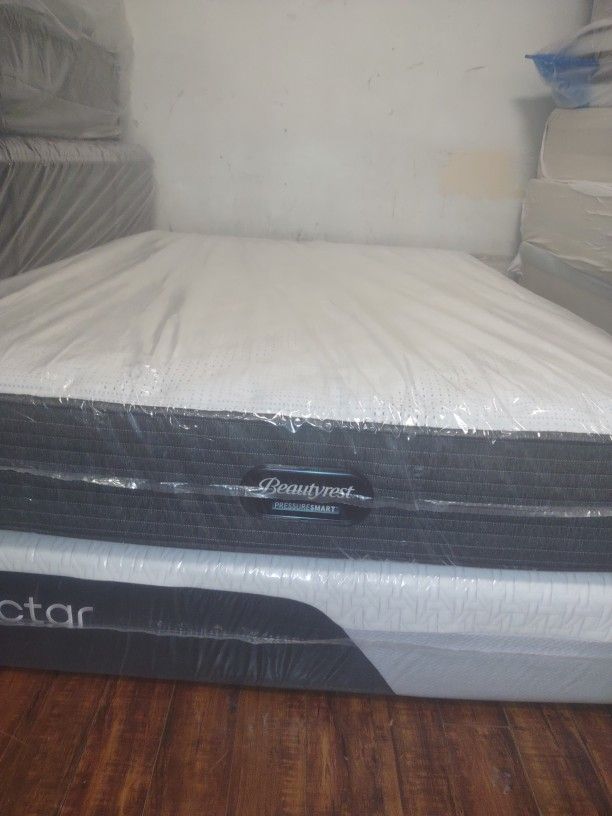 🥳🥳🥳 $399 Queen Medium Firm Beautyrest Pressuresmart 12 Inch Height Mattress $399 🥳🥳🥳