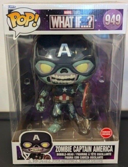 Disney Marvel What If..... Captain America Zombie 10 Inch Funko Pop