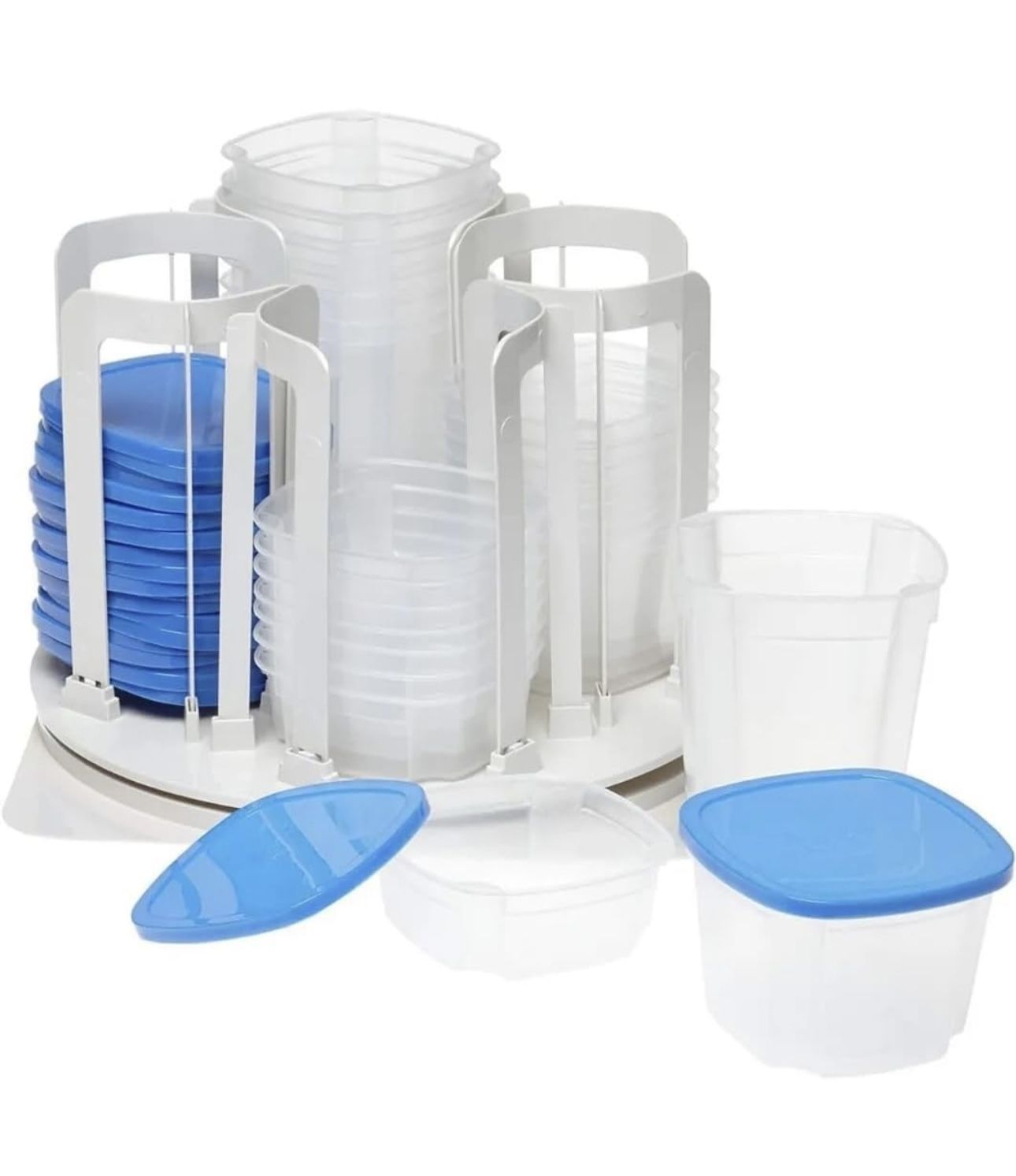 Spin N Store Swirl Around Carousel Organizer with 24 storage boxes with lids brand new sealed box 