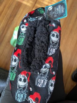 Nightmare Before Christmas Fuzzy Slippers 