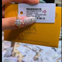 3. OCT 18k Plated Gold-GRA Certified | Looks Just Like Diamond!