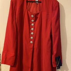 Brand New Champagne Italy Size 14 Two Piece Suit