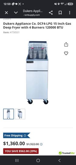 Dukers Commercial fryer