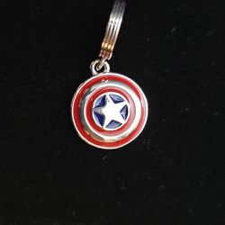 S925 Sterling Silver Captain America Charm, Charms For Pandora Bracelet 
