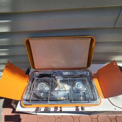 Vtg 70s Sears 3 Burner Propane Camping Stove