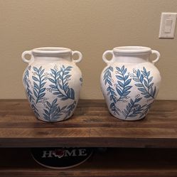 Painted Clay Vases (2)