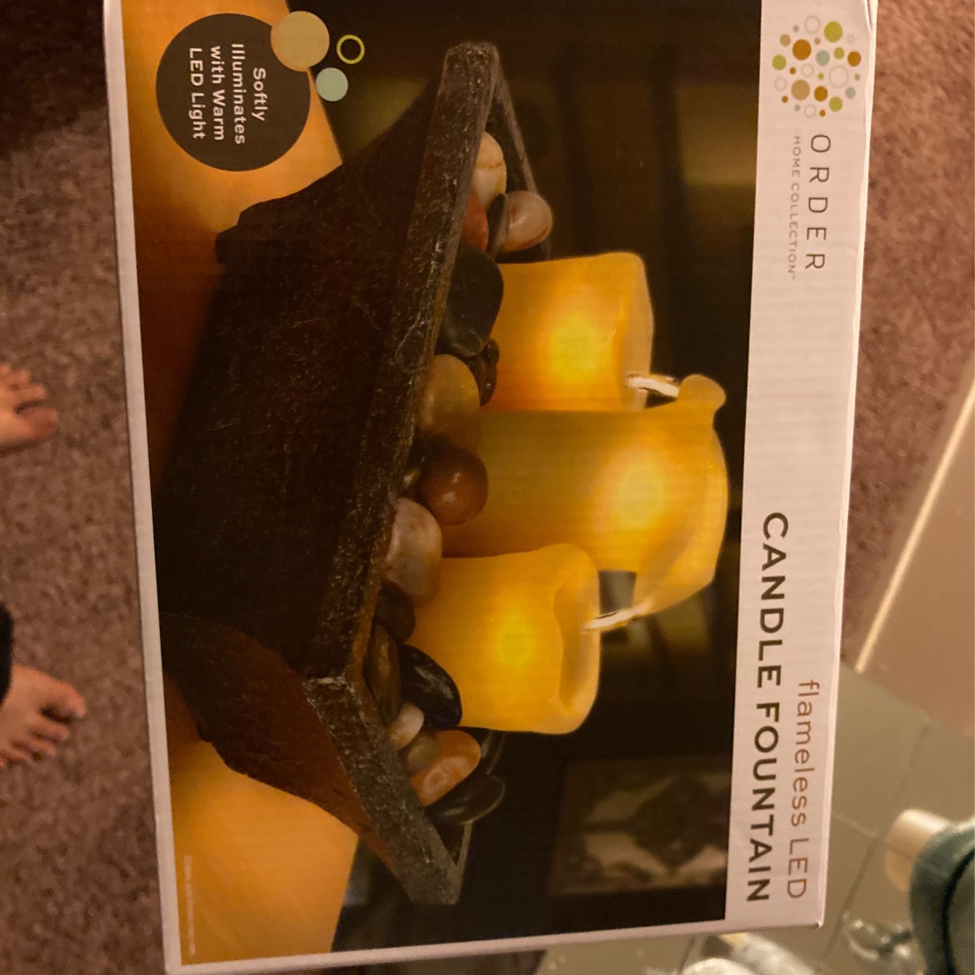 flameless candle fountain