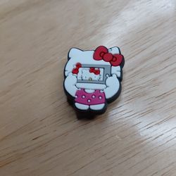 Hello kitty holding a phone