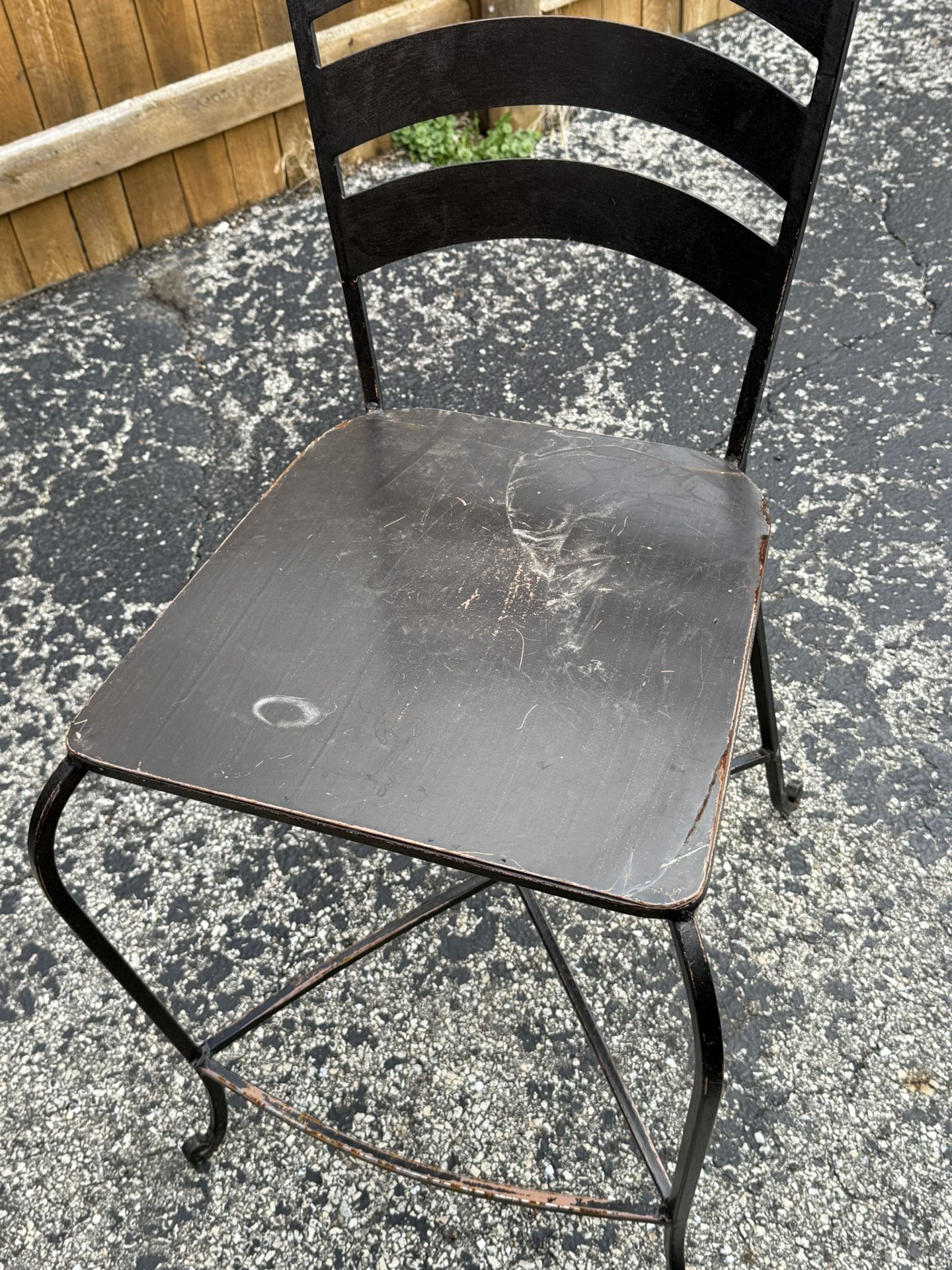 Metal chairs