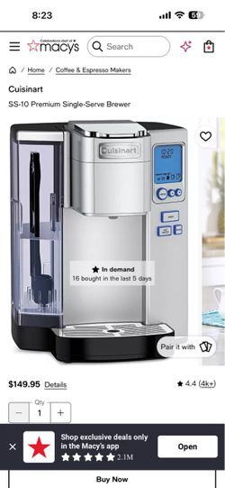 Cuisinart Premium Single Serve Brewer