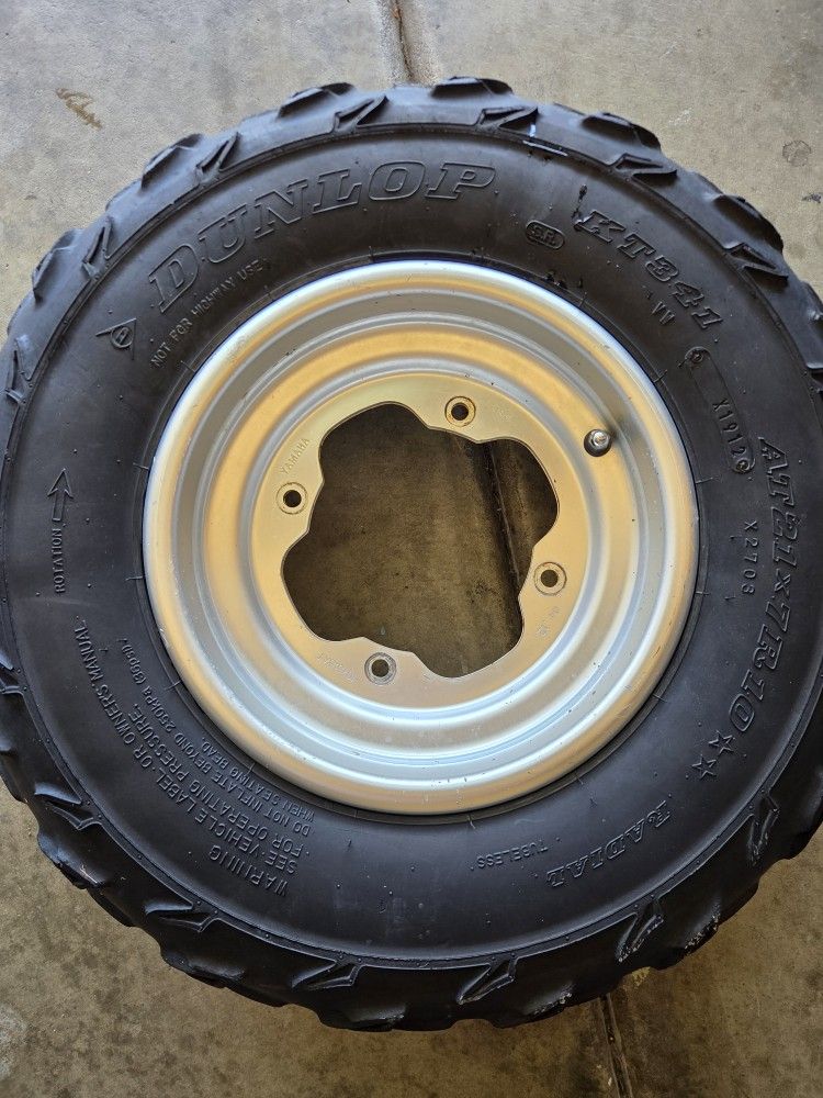 Yamaha Blaster Front Wheel And Tire OEM