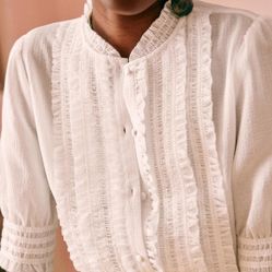 Sezane Norah Silk Blouse 