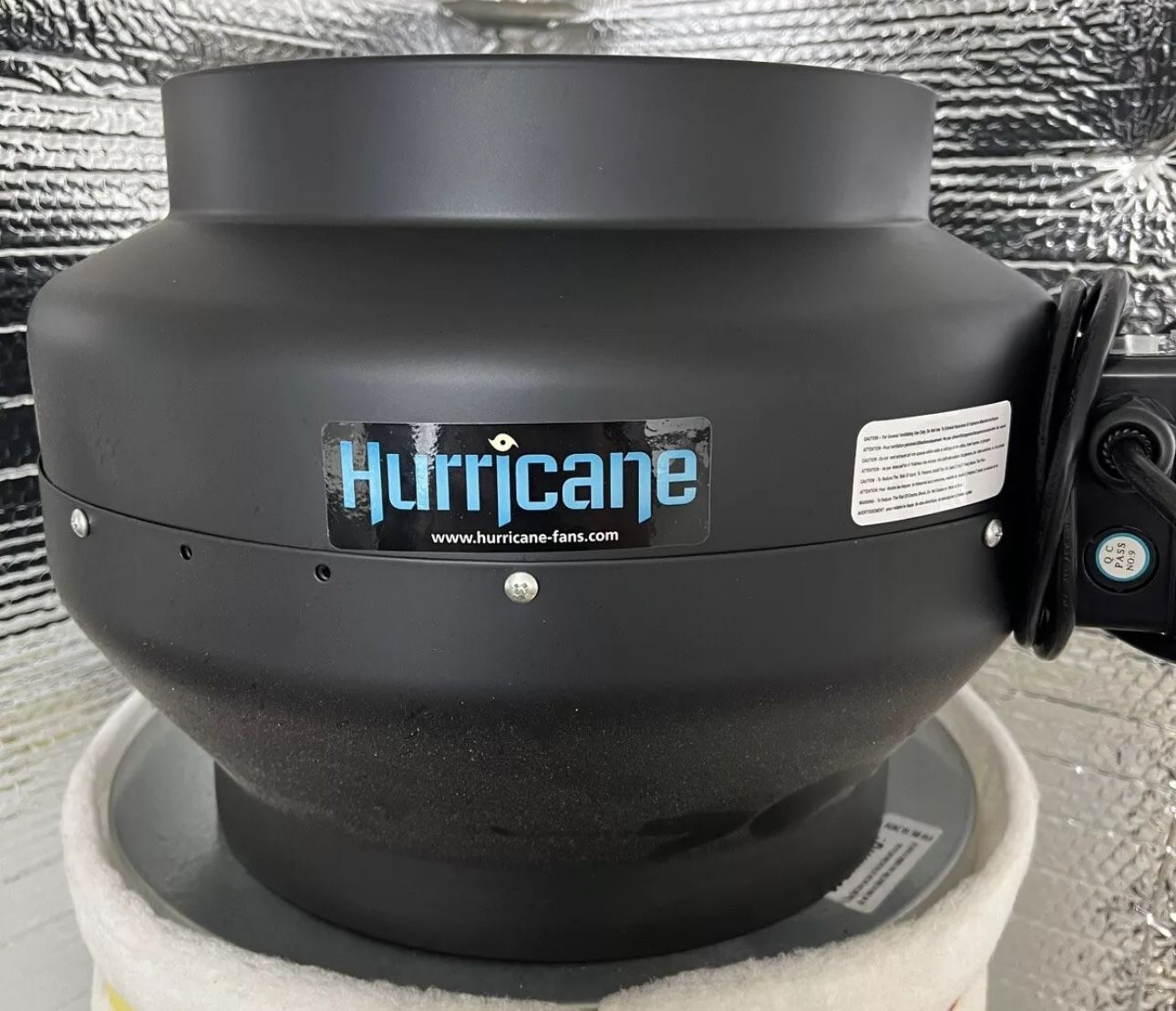 Hurricane 736590 12" Inline Duct Fan