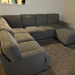 Grey Sofas 3 Piece Set $400 OBO Priced To Sell 