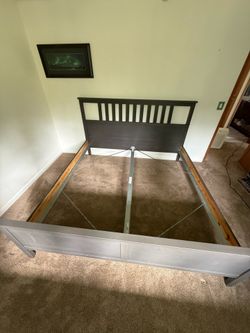 King Bed Frame plus boxsprings