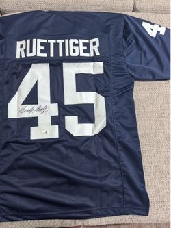 RUDY RUETTIGER SIGNED Autograph Custom Jersey- JSA Coa-Notre Dame Fighting Irish