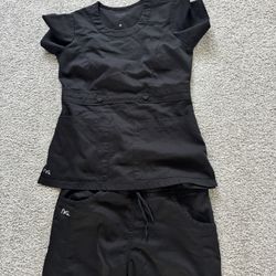 Women’s Scrubs. Black NRG Xsmall 
