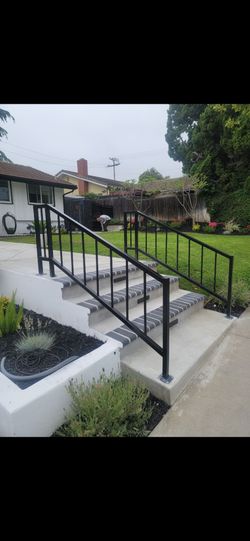 Wrought iron walk rails