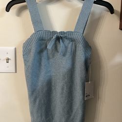 Lauren Conrad sweater tank blue xs new