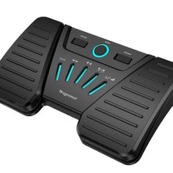 Wireless Page Turner Pedal for Musical Instruments，Portable Bluetooth Foot Pedal, Silent Rechargeable Music Page Turner with Anti-Slip Rubber for iPad