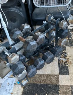 Take all the weights for $100 plus lots of plates of 10,25lbs and bars