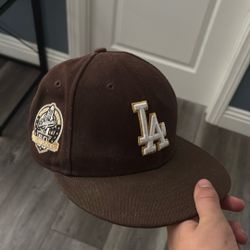Brown Dodgers Cooperstown Hat 