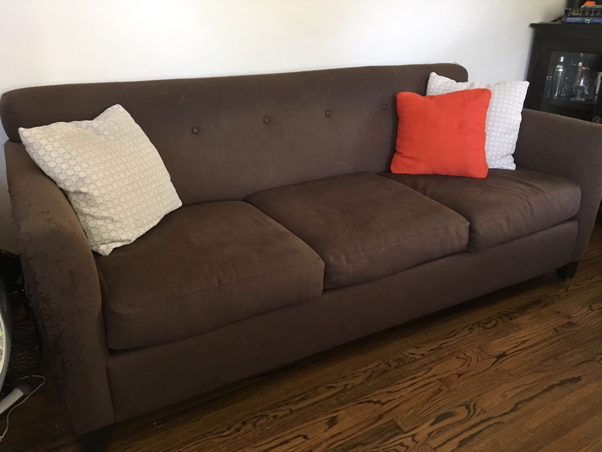 FREE Brown Linen Couch