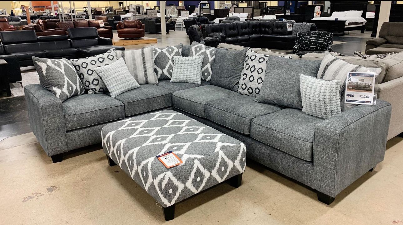 Stone wash sectional