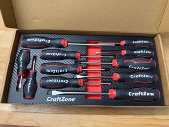 CraftZone Screwdriver Set - 11 pieces