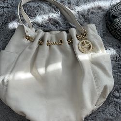 Mk Leather Shoulder Bag 