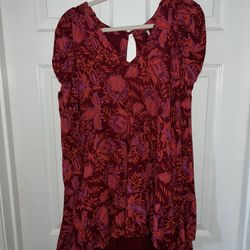 Free People Red Tunic 