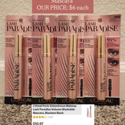 Mascara $6 Each 