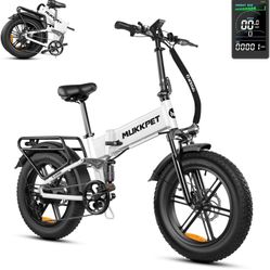 Last price 800$ ！！1500W Electric Bike for Adults, 400Lbs Capacity, 25MPH Ebike, 48V 15AH Removable Battery,Full Suspension System Foldable Ebike for M