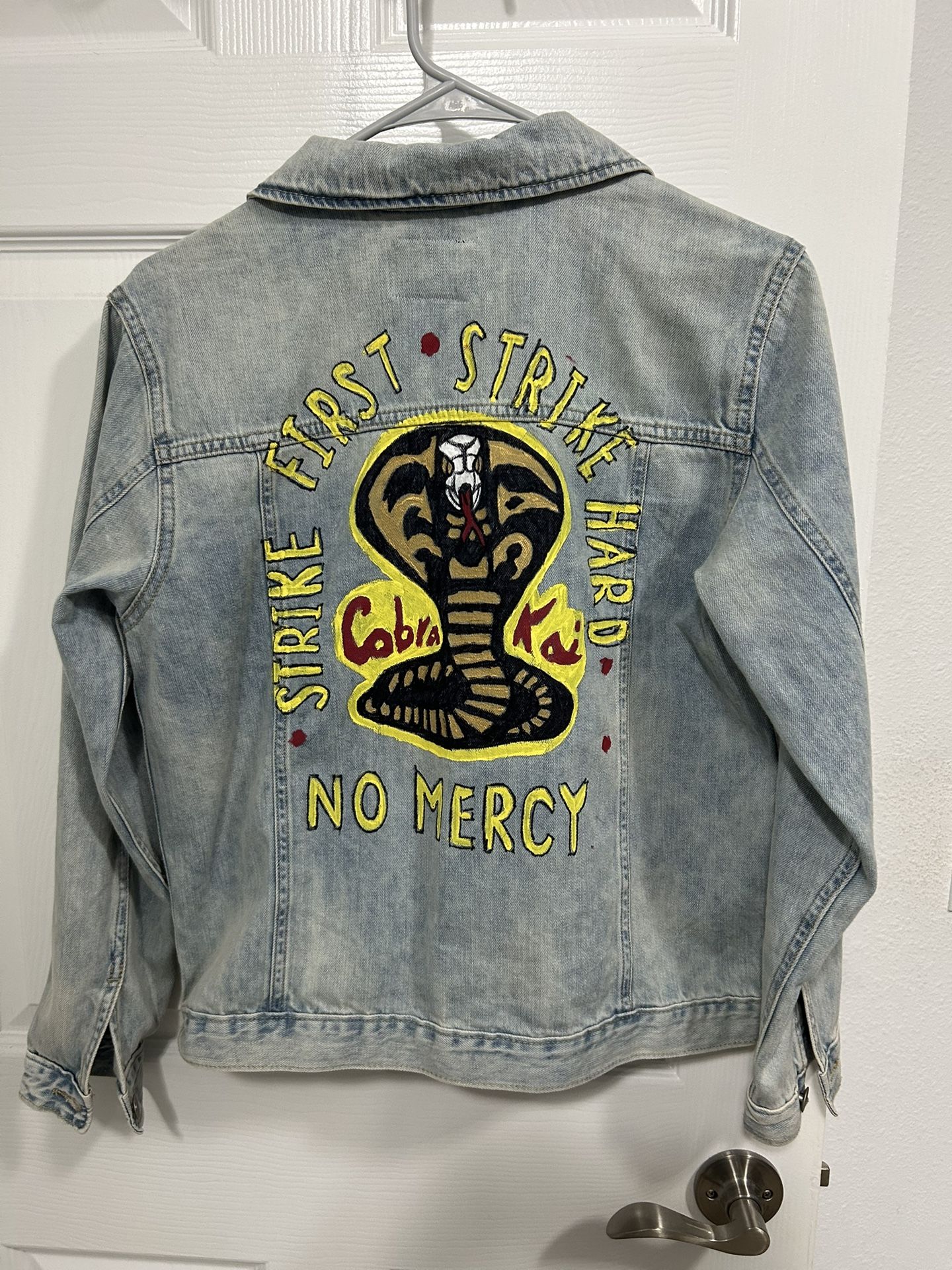 Home Made cobra kai Denim Jacket Boys XL