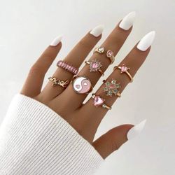 8pc Ring Set