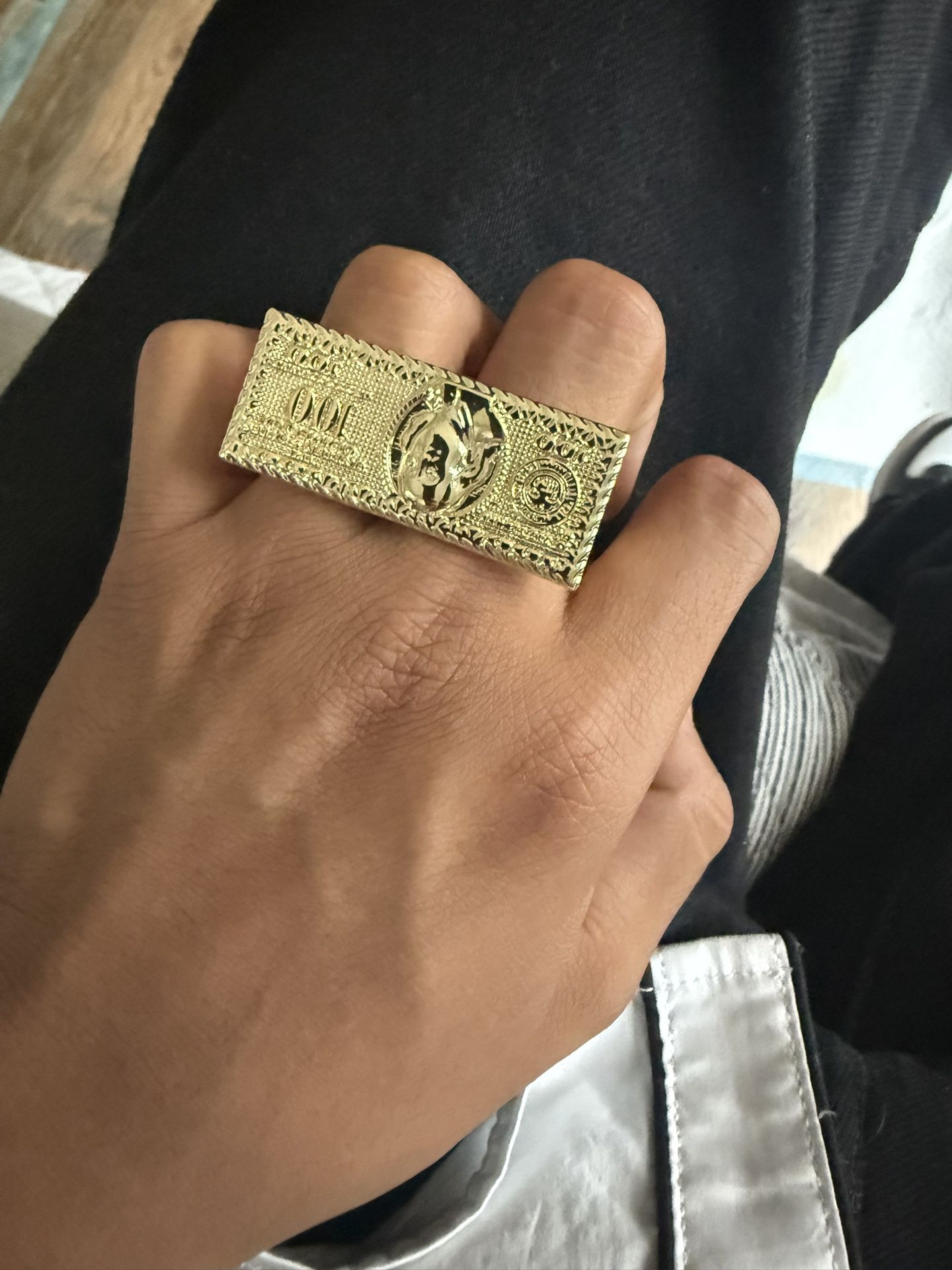 Gold Filled 2 Finger Ring Size 8